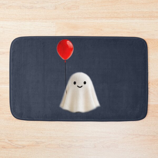 Item preview, Little ghost holding a red balloon designed and sold by FluffyGallery.