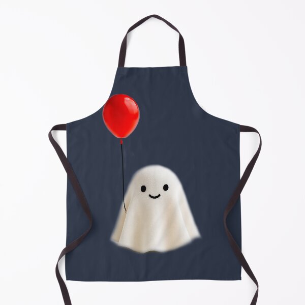 Item preview, Little ghost holding a red balloon designed and sold by FluffyGallery.