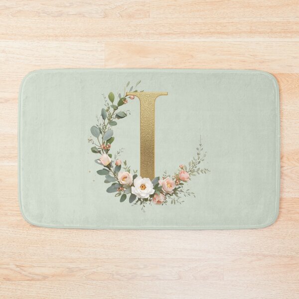 Item preview, Floral Gold Letter I Monogram – Coquette Christian Wall Art, Elegant Blush Rose Initial Print, Faith-Inspired Feminine Gift designed and sold by AmenAlways.