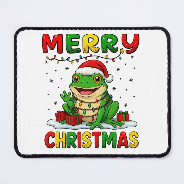 Item preview, Merry Christmas Frog Tangled in Lights Funny Santa Hat designed and sold by haitrieuic96.