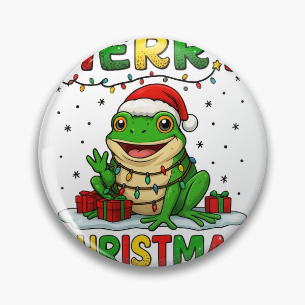 Item preview, Merry Christmas Frog Tangled in Lights Funny Santa Hat designed and sold by haitrieuic96.