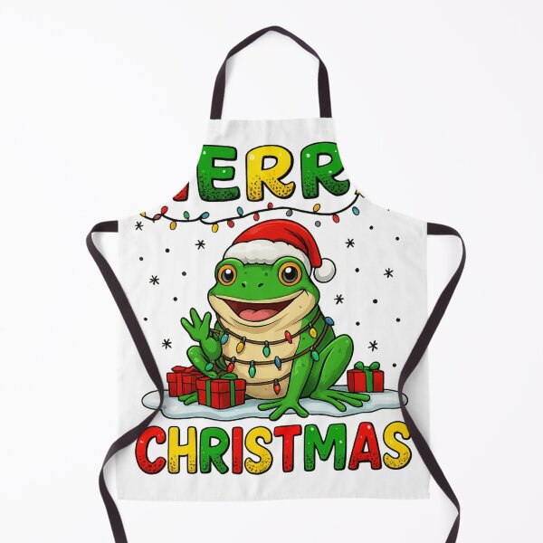 Item preview, Merry Christmas Frog Tangled in Lights Funny Santa Hat designed and sold by haitrieuic96.
