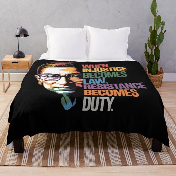 Item preview, When Injustice Becomes Law Resistance Becomes Duty RBG Quote designed and sold by TyraYoung.