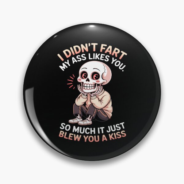 Item preview, Funny Skeleton Fart Joke Blew You A Kiss designed and sold by KingsLife1994.