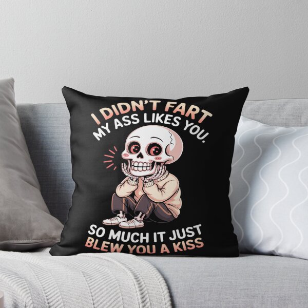 Item preview, Funny Skeleton Fart Joke Blew You A Kiss designed and sold by KingsLife1994.