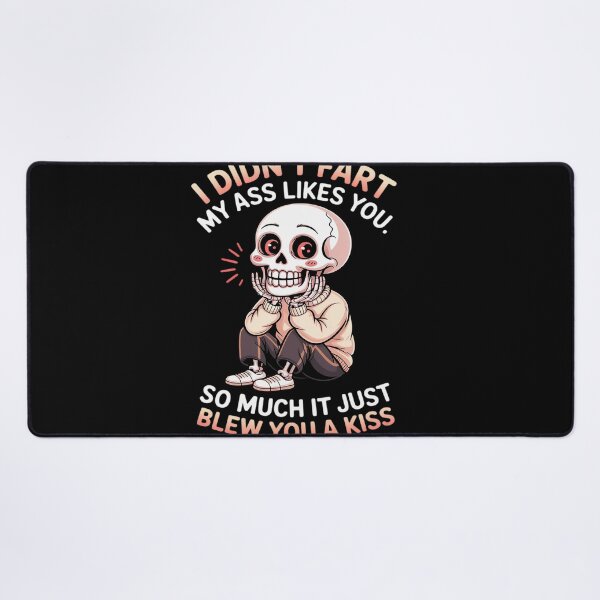 Item preview, Funny Skeleton Fart Joke Blew You A Kiss designed and sold by KingsLife1994.