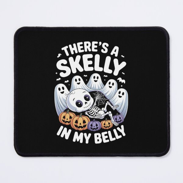 Item preview, Funny Skeleton There's Skelly in My Belly Pregnant Halloween designed and sold by KingsLife1994.
