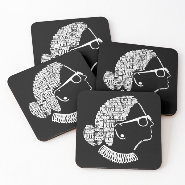Item preview, Ruth Bader Ginsburg Side Profile Words designed and sold by Ashackenna.