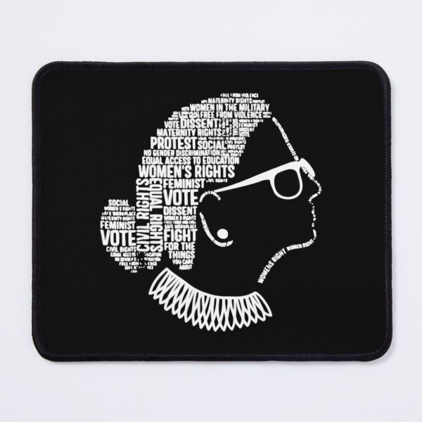 Item preview, Ruth Bader Ginsburg Side Profile Words designed and sold by Ashackenna.