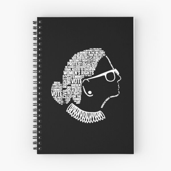 Item preview, Ruth Bader Ginsburg Side Profile Words designed and sold by Ashackenna.