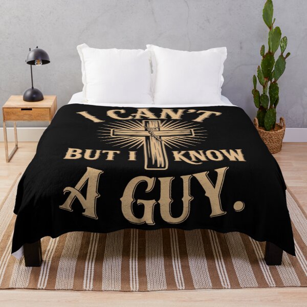 Item preview, I Can't But I Know A Guy Jesus Cross Funny Christian designed and sold by TyraYoung.