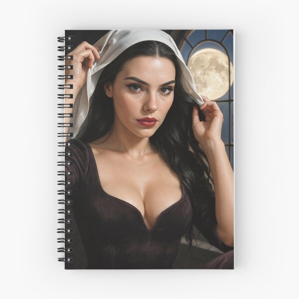 Item preview, Brunette with a veil super moon   designed and sold by CathryneDelamort.