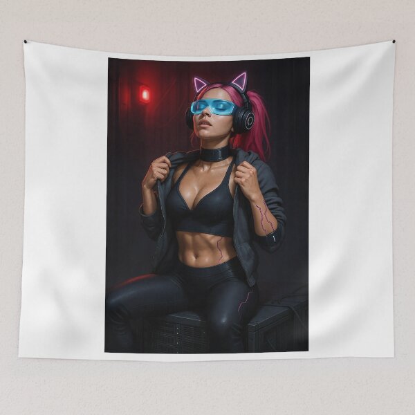 Item preview, Sweaty CathryneDelamort in a sports bra designed and sold by CathryneDelamort.