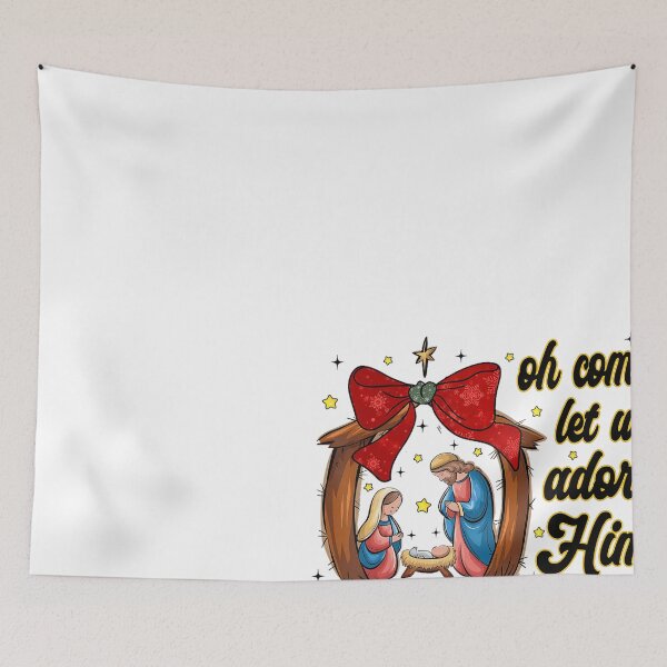 Item preview, classic him christmas o vintage let come adore merry retro us funny designed and sold by MelissaroBoxley.