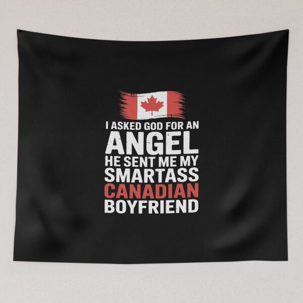 Item preview, Funny Smartass Canadian Boyfriend Canada Flag designed and sold by KingsLife1994.