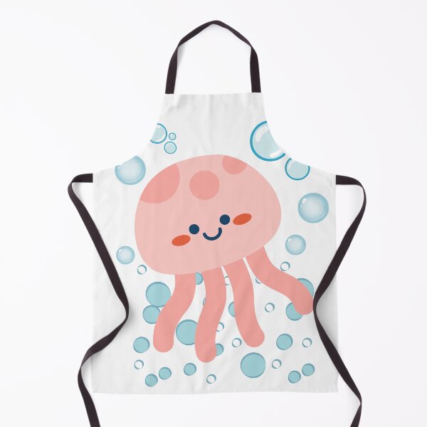 Item preview, Cute Kawaii Jellyfish Smiling Ocean Friend with BubblesT-Shirt designed and sold by chomdesign.