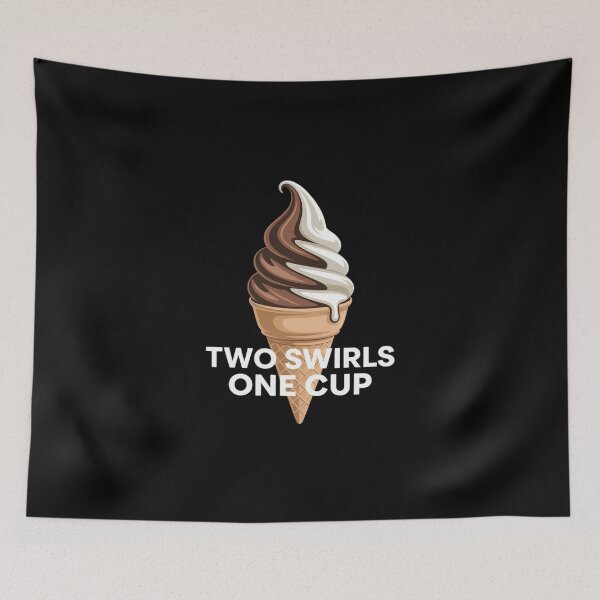 Item preview, Funny Soft Serve Two Swirls One Cup Ice Cream designed and sold by KingsLife1994.