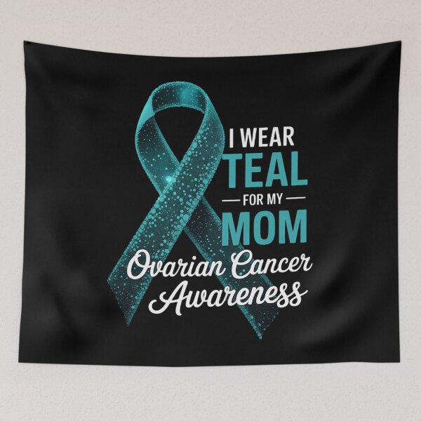 Item preview, I Wear Teal For My Mom Mother Ovarian Cancer Awareness designed and sold by TyraYoung.
