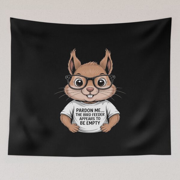 Item preview, Funny Squirrel Pardon Me Feeder Empty Saying Sarcastic designed and sold by KingsLife1994.