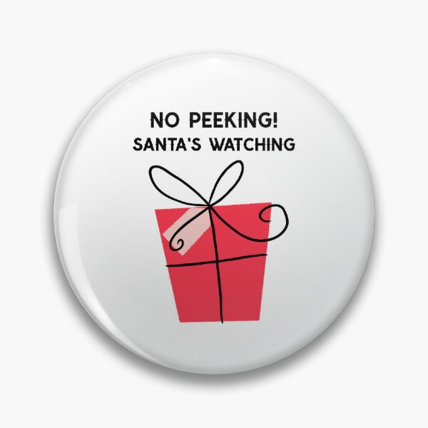 Item preview, No Peeking! Santa's Watching designed and sold by SavvyVacationer.