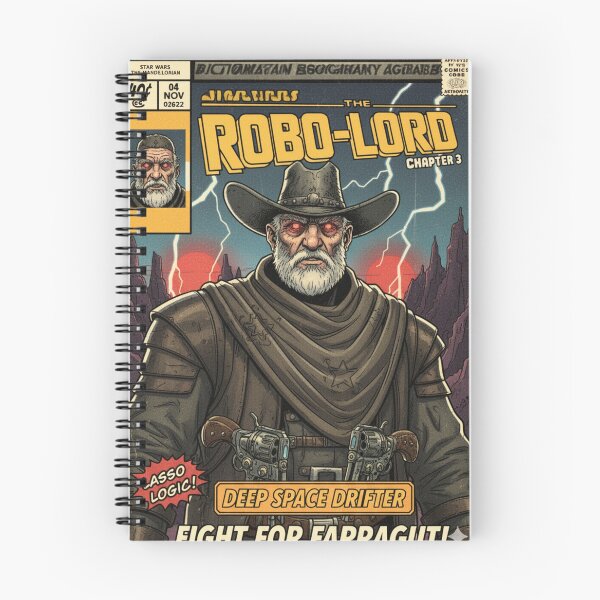 Item preview, Robo-lord:Deep space drifter - retro sci -fic comi cover designed and sold by MrLeam.