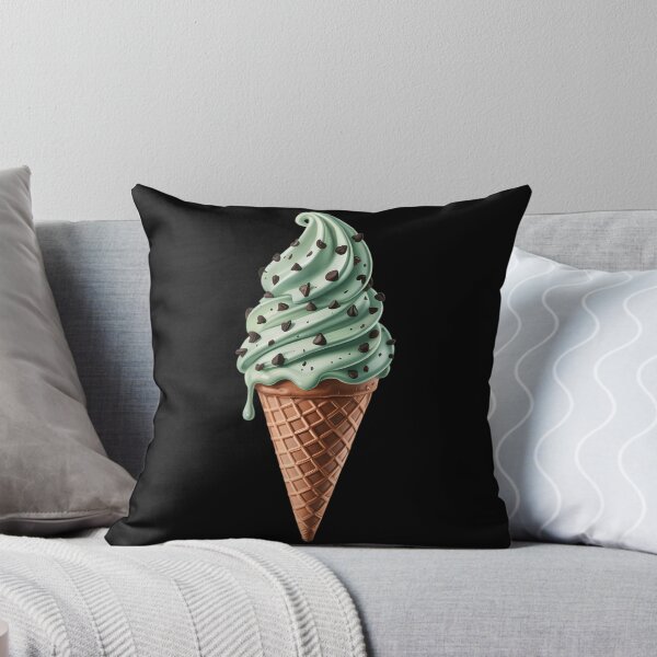 Item preview, Funny Ice Cream Mint Chocolate Chip Gelato Sweet Dessert designed and sold by papertaless.