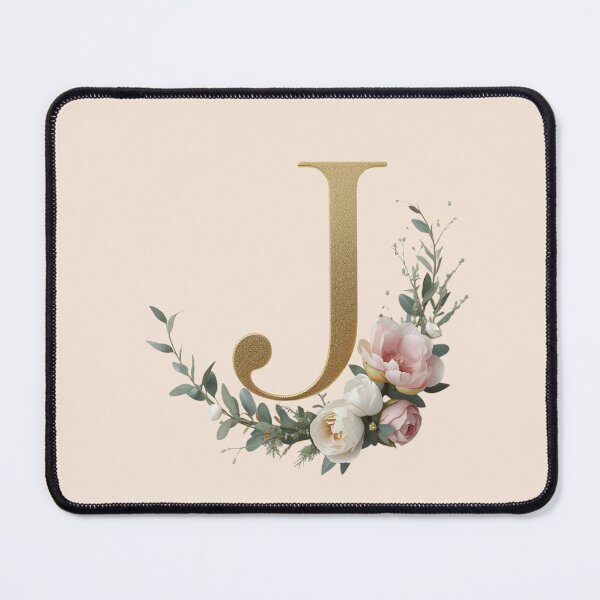 Item preview, Floral Gold Letter J Monogram – Coquette Christian Wall Art, Elegant Blush Rose Initial Print, Faith-Inspired Feminine Gift designed and sold by AmenAlways.