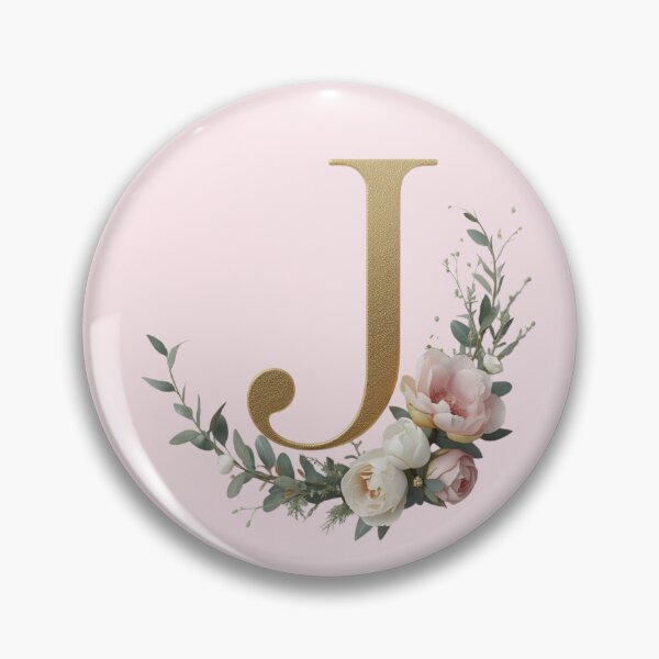 Item preview, Floral Gold Letter J Monogram – Coquette Christian Wall Art, Elegant Blush Rose Initial Print, Faith-Inspired Feminine Gift designed and sold by AmenAlways.