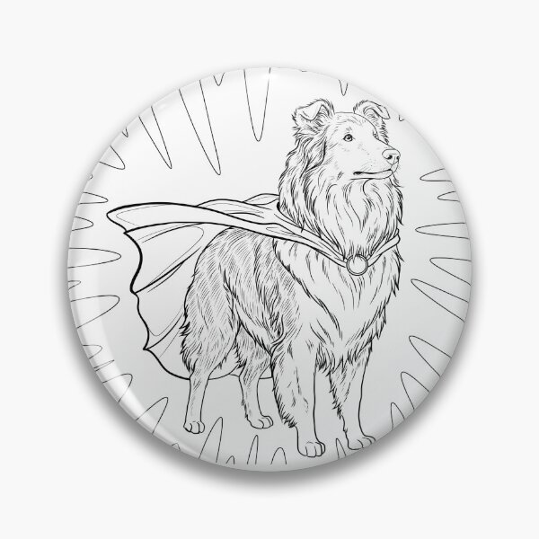 Item preview, Superdog Rough Collie designed and sold by WildLakePatterns.