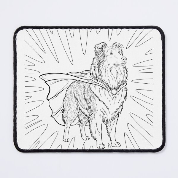Item preview, Superdog Rough Collie designed and sold by WildLakePatterns.
