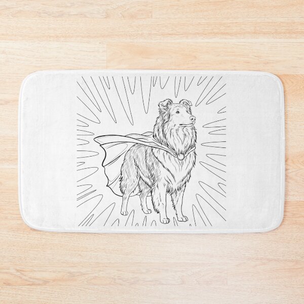Item preview, Superdog Rough Collie designed and sold by WildLakePatterns.