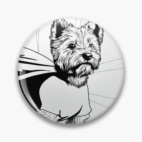 Item preview, Superdog Norwich Terrier designed and sold by WildLakePatterns.