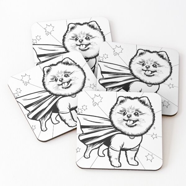 Item preview, Superdog Pomeranian designed and sold by WildLakePatterns.