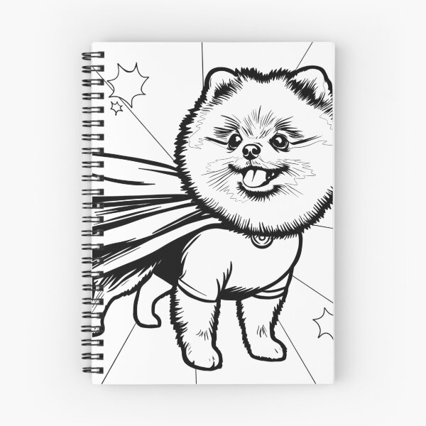 Item preview, Superdog Pomeranian designed and sold by WildLakePatterns.