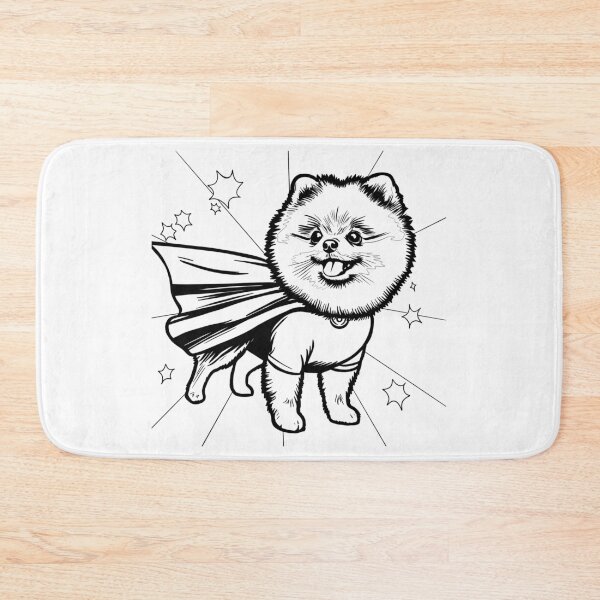 Item preview, Superdog Pomeranian designed and sold by WildLakePatterns.