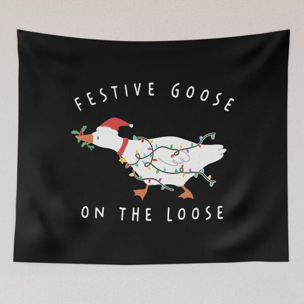Item preview, Goose The Funny Loose Xmas Festive Silly On Goose Quote designed and sold by Rackaam777Art.