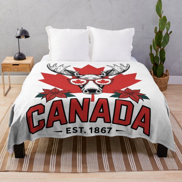 Item preview, Funny Moose Canadian Flag Happy Canada Day designed and sold by papertaless.