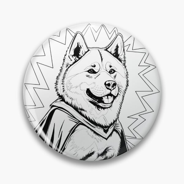 Item preview, Superdog Akita designed and sold by WildLakePatterns.