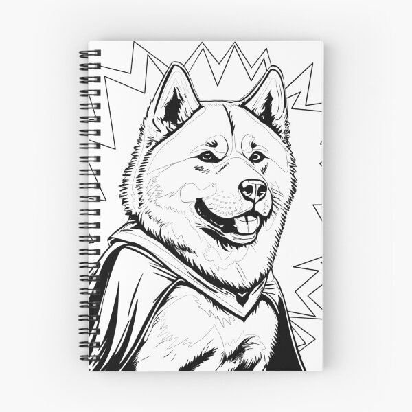 Item preview, Superdog Akita designed and sold by WildLakePatterns.
