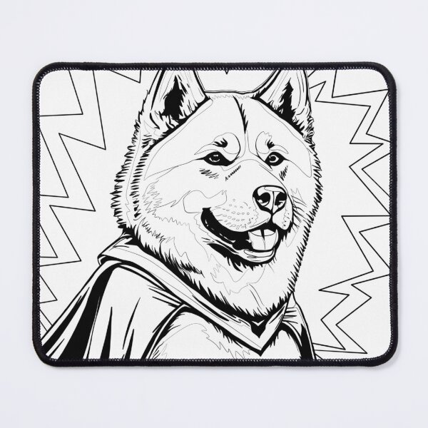 Item preview, Superdog Akita designed and sold by WildLakePatterns.