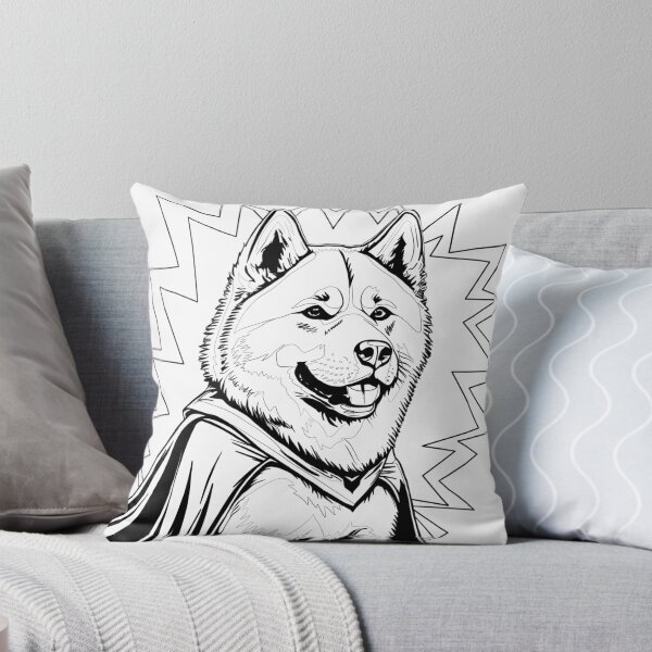 Item preview, Superdog Akita designed and sold by WildLakePatterns.