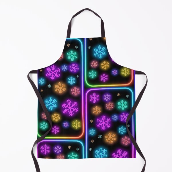 Item preview, Neon Snowflakes Smartphone Wallpaper – Vibrant Rainbow Glow Winter Screen with Glowing Snowflakes on Black Background designed and sold by PixelVibe782.