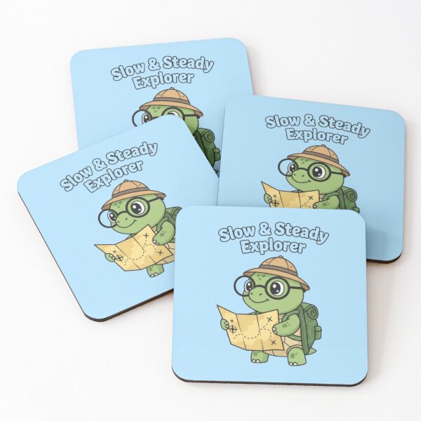 Item preview, Slow & Steady Explorer – Motivational Turtle Adventure Design for Curious Minds designed and sold by VibeNationArt.