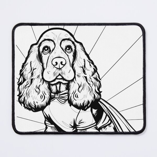 Item preview, Superdog Cocker Spaniel designed and sold by WildLakePatterns.