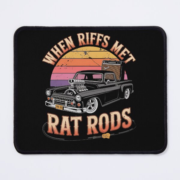 Item preview, 1960s music fashion - retro rock girl style - muscle car & music - women who rock - classic car and guitar - rock chick hot rod - beehive hair rock - Route 66 rocker - fuzz pedal and lipstick designed and sold by JansenGS.