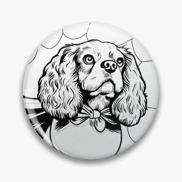 Item preview, Superdog Cavalier King Charles Spaniel designed and sold by WildLakePatterns.