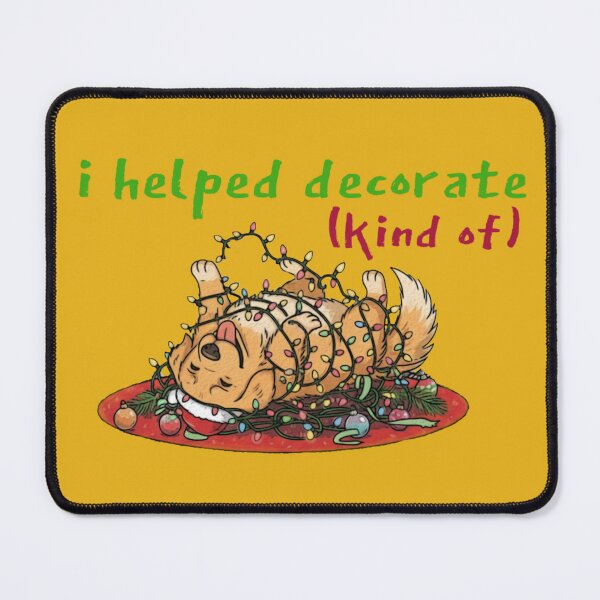 Item preview, I Helped Decorate (Kind Of) - Funny Golden Retriever Christmas Chaos designed and sold by MythoWorldddd.