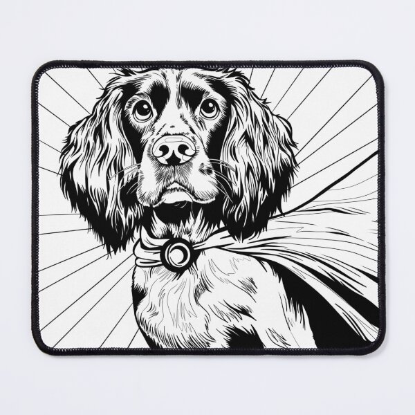 Item preview, Superdog Working Cocker Spaniel designed and sold by WildLakePatterns.