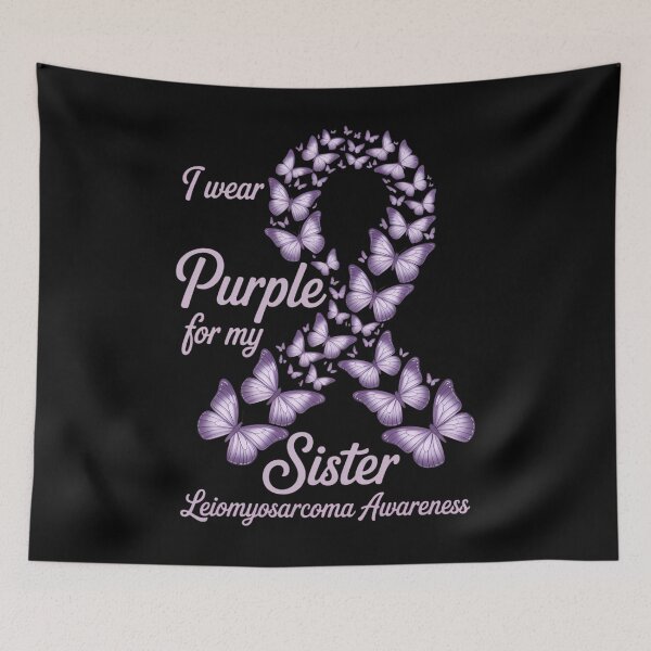 Item preview, I wear Purple for my Sister Leiomyosarcoma Awareness designed and sold by papertaless.