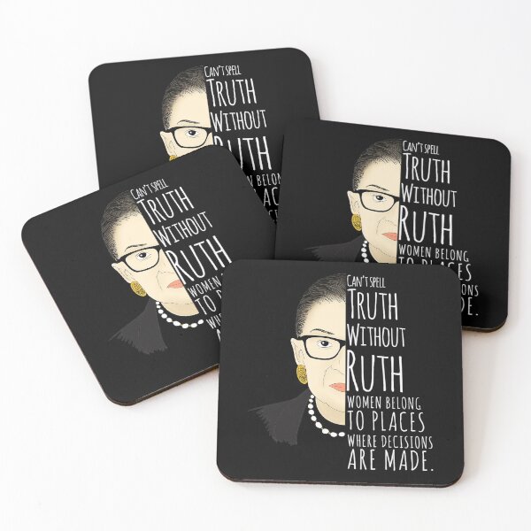 Item preview, Ruth Bader Ginsburg Half Face Illustration designed and sold by Ashackenna.